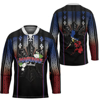 Mabuhay Philippines Festival Hockey Jersey Filipino Map Sampaguita Igorot Pattern LT14 - Polynesian Pride