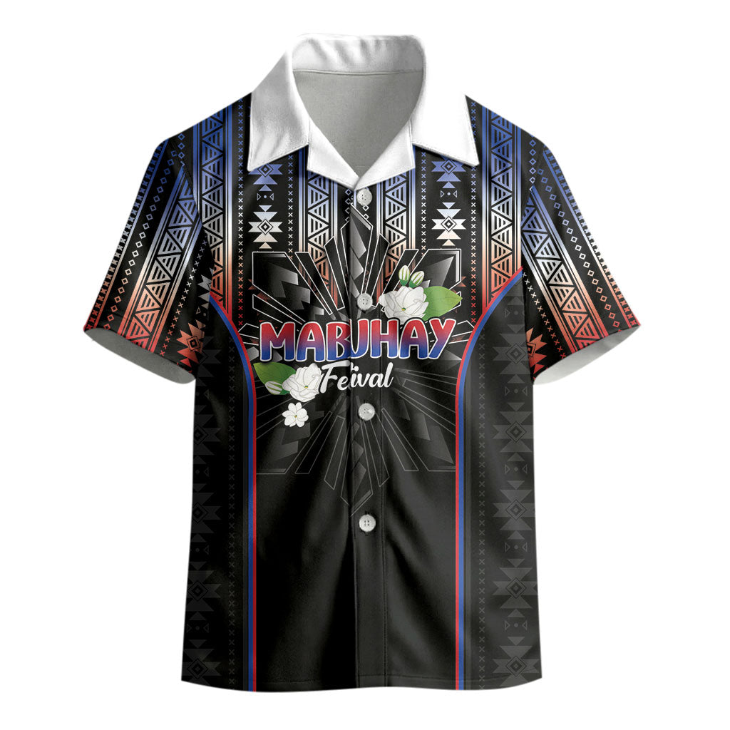 Mabuhay Philippines Festival Kid Hawaiian Shirt Filipino Map Sampaguita Igorot Pattern LT14 - Polynesian Pride