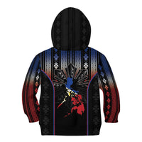 Mabuhay Philippines Festival Kid Hoodie Filipino Map Sampaguita Igorot Pattern LT14 - Polynesian Pride
