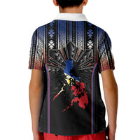 Mabuhay Philippines Festival Kid Polo Shirt Filipino Map Sampaguita Igorot Pattern LT14 - Polynesian Pride