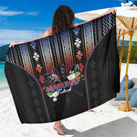 Mabuhay Philippines Festival Sarong Filipino Map Sampaguita Igorot Pattern LT14 One Size 44 x 66 inches Black - Polynesian Pride