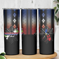 Mabuhay Philippines Festival Skinny Tumbler Filipino Map Sampaguita Igorot Pattern LT14 - Polynesian Pride