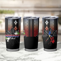 Mabuhay Philippines Festival Tumbler Cup Filipino Map Sampaguita Igorot Pattern LT14 - Polynesian Pride
