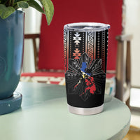 Mabuhay Philippines Festival Tumbler Cup Filipino Map Sampaguita Igorot Pattern LT14 - Polynesian Pride