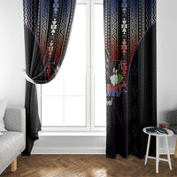 Mabuhay Philippines Festival Window Curtain Filipino Map Sampaguita Igorot Pattern LT14 - Polynesian Pride