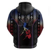 Mabuhay Philippines Festival Zip Hoodie Filipino Map Sampaguita Igorot Pattern LT14 - Polynesian Pride