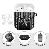 Mabuhay Philippines Festival AirPods Case Filipino Map Black White Igorot Pattern LT14 - Polynesian Pride