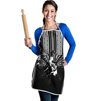Mabuhay Philippines Festival Apron Filipino Map Black White Igorot Pattern LT14 - Polynesian Pride