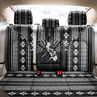 Mabuhay Philippines Festival Back Car Seat Cover Filipino Map Black White Igorot Pattern LT14 - Polynesian Pride