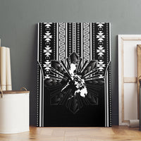 Mabuhay Philippines Festival Canvas Wall Art Filipino Map Black White Igorot Pattern LT14 - Polynesian Pride