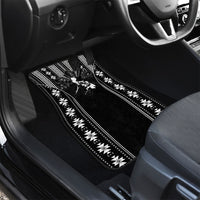 Mabuhay Philippines Festival Car Mats Filipino Map Black White Igorot Pattern LT14 - Polynesian Pride