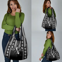 Mabuhay Philippines Festival Grocery Bag Filipino Map Black White Igorot Pattern LT14 - Polynesian Pride