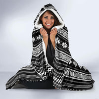 Mabuhay Philippines Festival Hooded Blanket Filipino Map Black White Igorot Pattern LT14 - Polynesian Pride