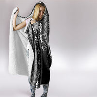 Mabuhay Philippines Festival Hooded Blanket Filipino Map Black White Igorot Pattern LT14 - Polynesian Pride