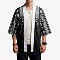 Mabuhay Philippines Festival Kimono Filipino Map Black White Igorot Pattern LT14 - Polynesian Pride