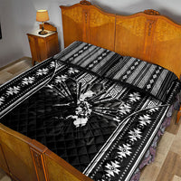 Mabuhay Philippines Festival Quilt Bed Set Filipino Map Black White Igorot Pattern LT14 - Polynesian Pride