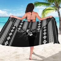 Mabuhay Philippines Festival Sarong Filipino Map Black White Igorot Pattern LT14 - Polynesian Pride