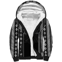 Mabuhay Philippines Festival Sherpa Hoodie Filipino Map Black White Igorot Pattern LT14 Unisex Black - Polynesian Pride