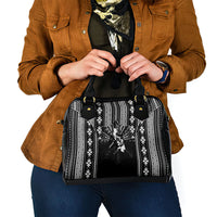 Mabuhay Philippines Festival Shoulder Handbag Filipino Map Black White Igorot Pattern LT14 - Polynesian Pride