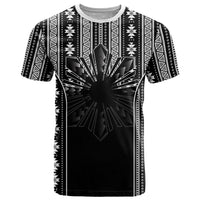 Mabuhay Philippines Festival T Shirt Filipino Map Black White Igorot Pattern LT14 Black - Polynesian Pride