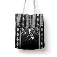 Mabuhay Philippines Festival Tote Bag Filipino Map Black White Igorot Pattern LT14 - Polynesian Pride