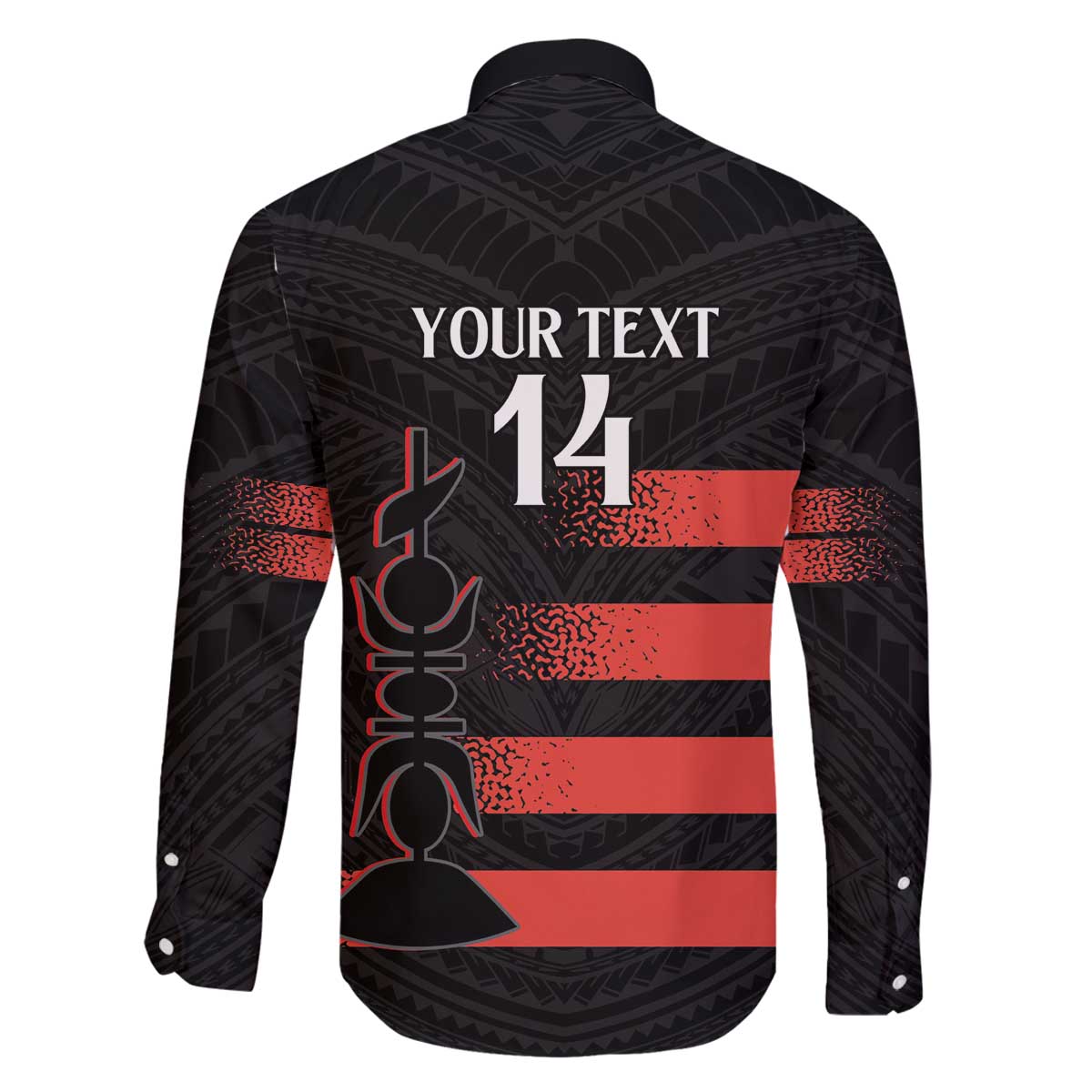 Custom New Caledonia Football Family Matching Off The Shoulder Long Sleeve Dress and Hawaiian Shirt Allez Les Cagous Polynesian Pattern