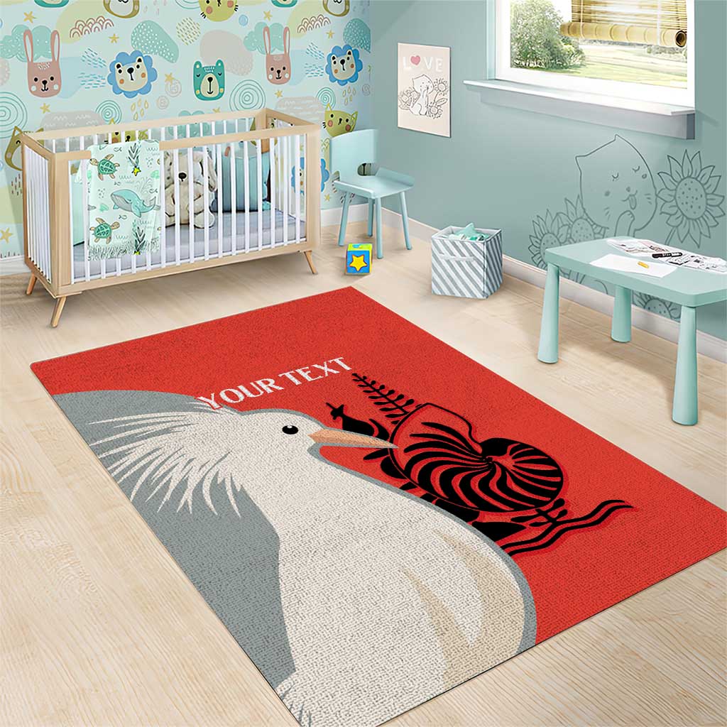 Custom Nouvelle-Caledonie Football Area Rug Allez Les Cagous Simple Style