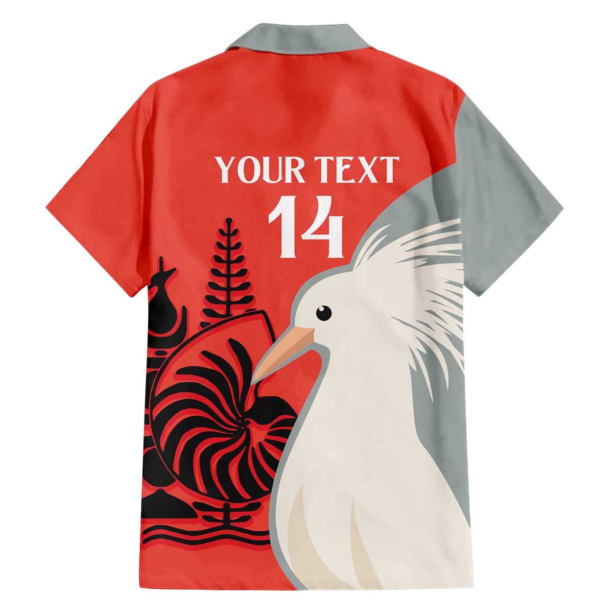 Custom Nouvelle-Caledonie Football Family Matching Off The Shoulder Long Sleeve Dress and Hawaiian Shirt Allez Les Cagous Simple Style