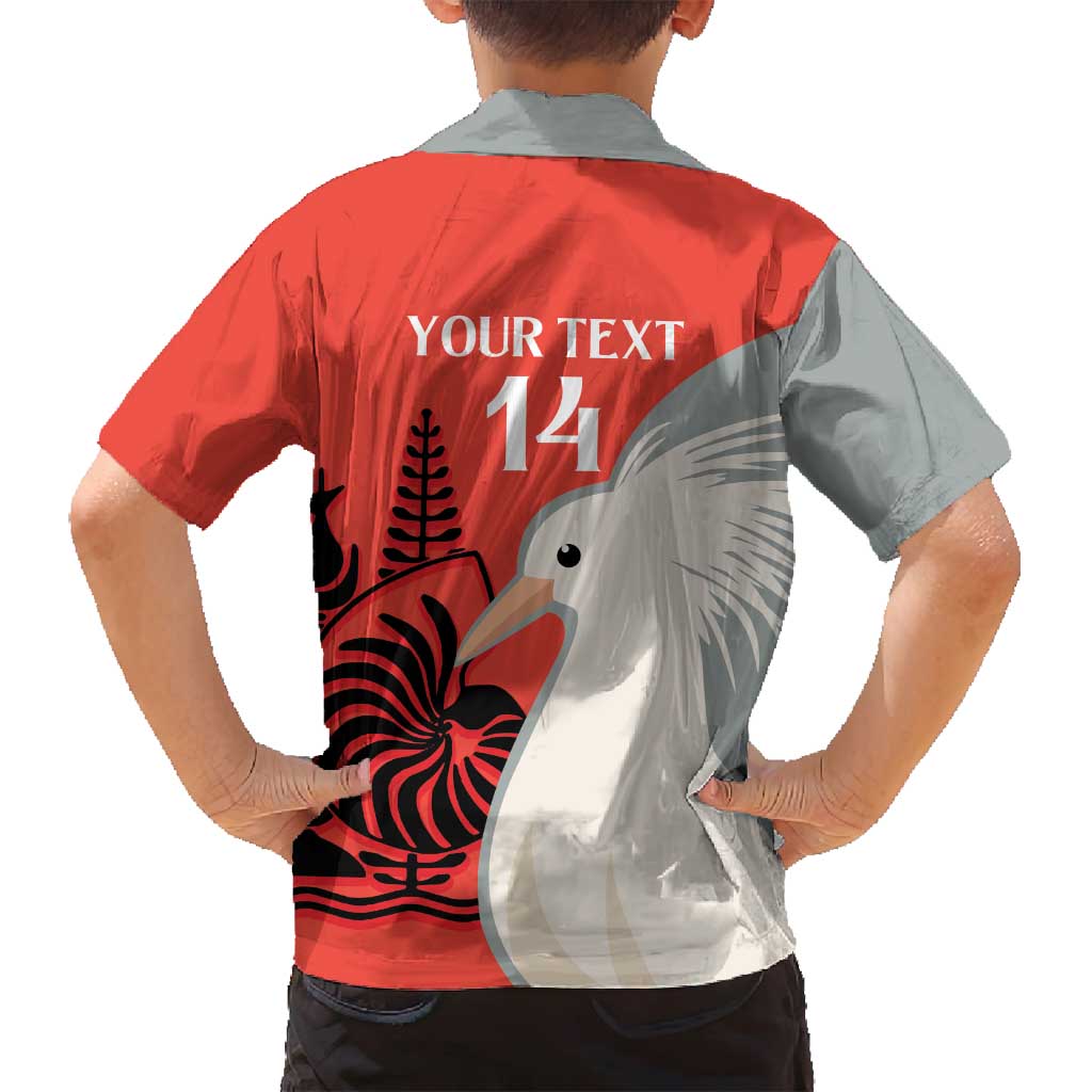 Custom Nouvelle-Caledonie Football Family Matching Tank Maxi Dress and Hawaiian Shirt Allez Les Cagous Simple Style