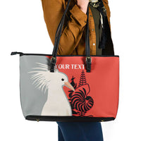 Custom Nouvelle-Caledonie Football Leather Tote Bag Allez Les Cagous Simple Style