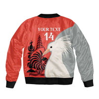 Custom Nouvelle-Caledonie Football Sleeve Zip Bomber Jacket Allez Les Cagous Simple Style