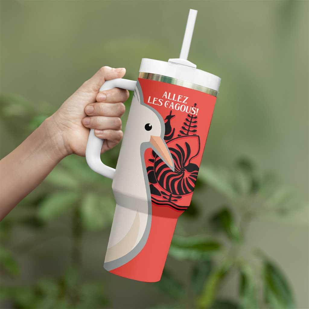 Custom Nouvelle-Caledonie Football Tumbler With Handle Allez Les Cagous Simple Style