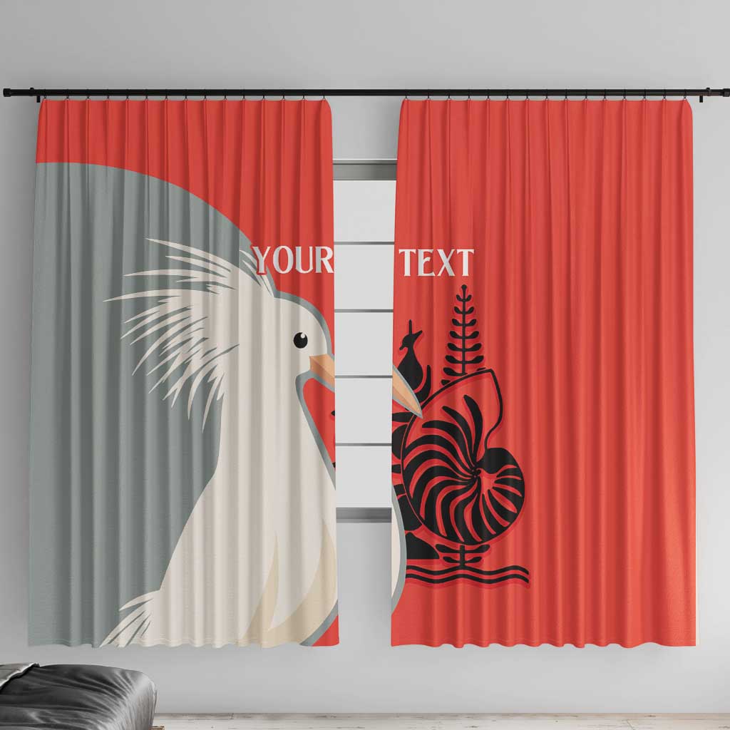 Custom Nouvelle-Caledonie Football Window Curtain Allez Les Cagous Simple Style