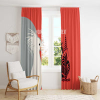 Custom Nouvelle-Caledonie Football Window Curtain Allez Les Cagous Simple Style