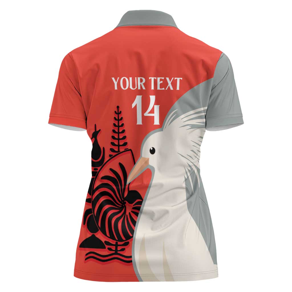 Custom Nouvelle-Caledonie Football Women Polo Shirt Allez Les Cagous Simple Style