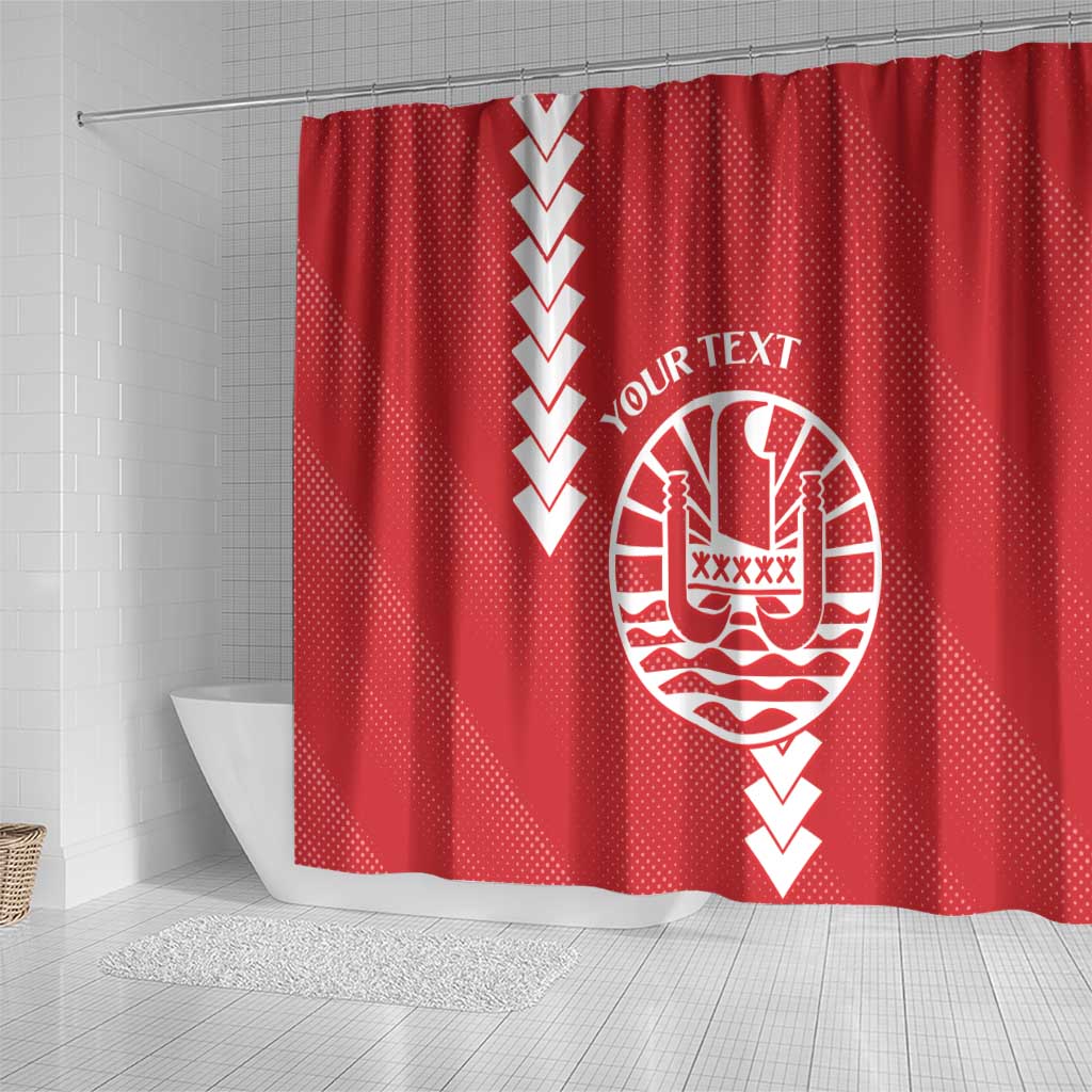 Custom Tahiti Football Shower Curtain Go Toa Aito
