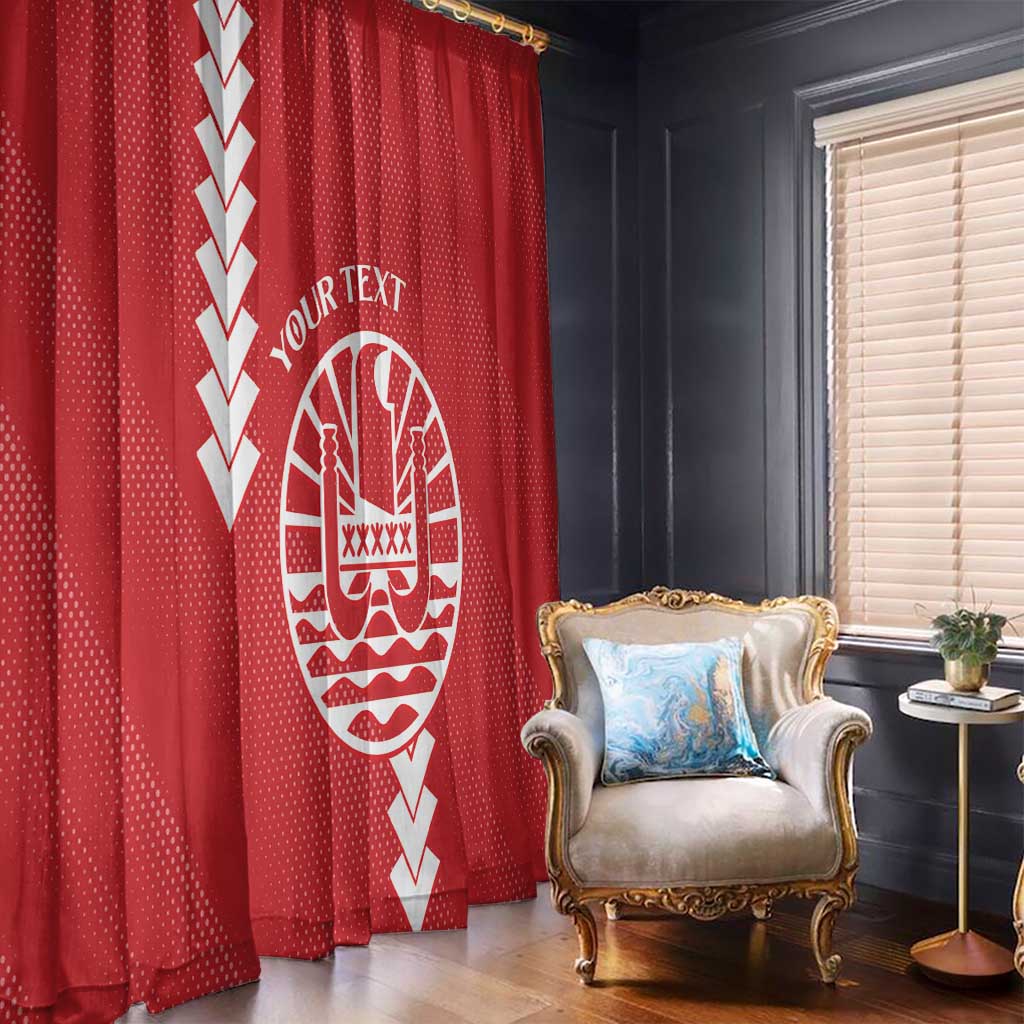 Custom Tahiti Football Window Curtain Go Toa Aito