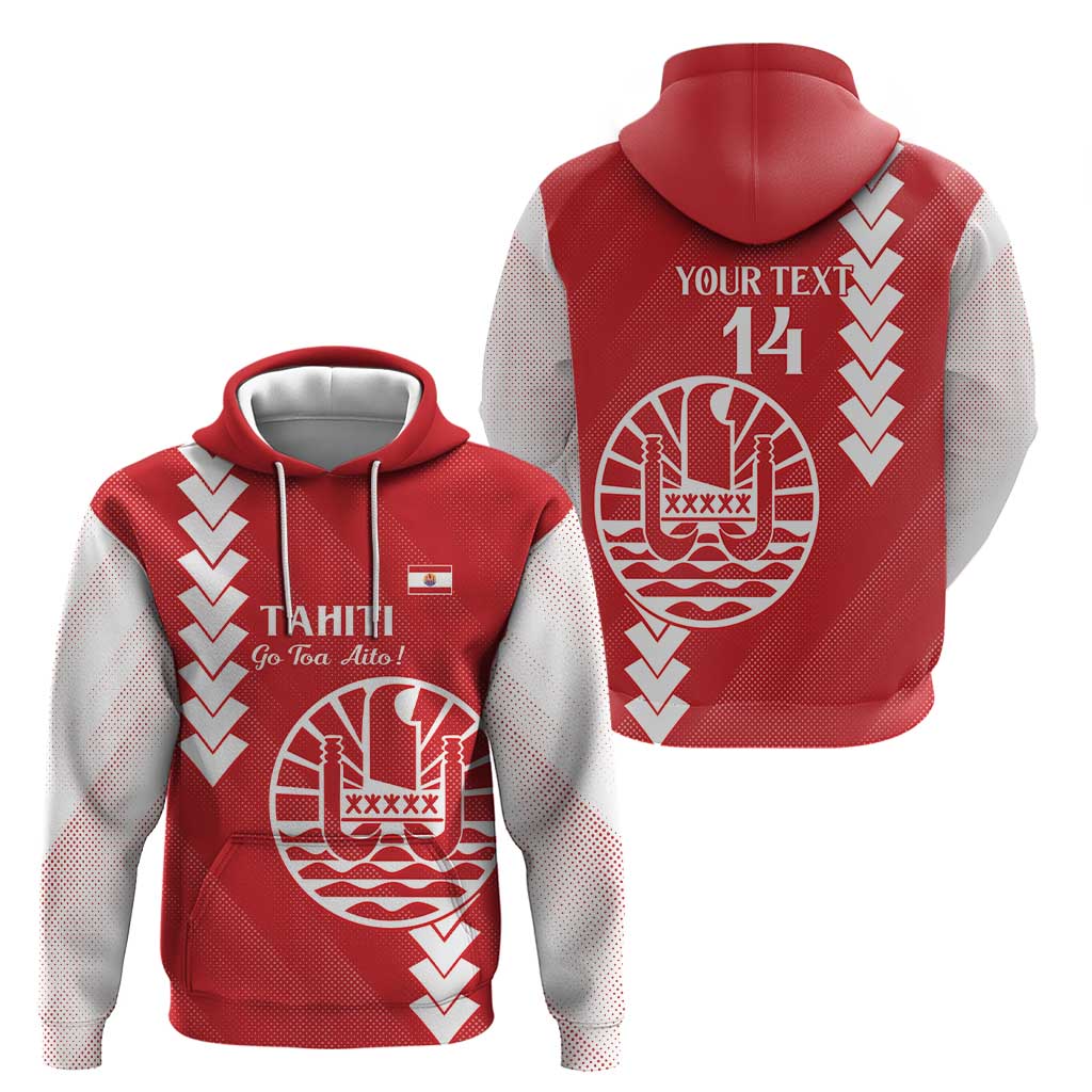 Custom Tahiti Football Zip Hoodie Go Toa Aito