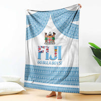 Custom Fiji Tapa Football Blanket Go Bula Boy!