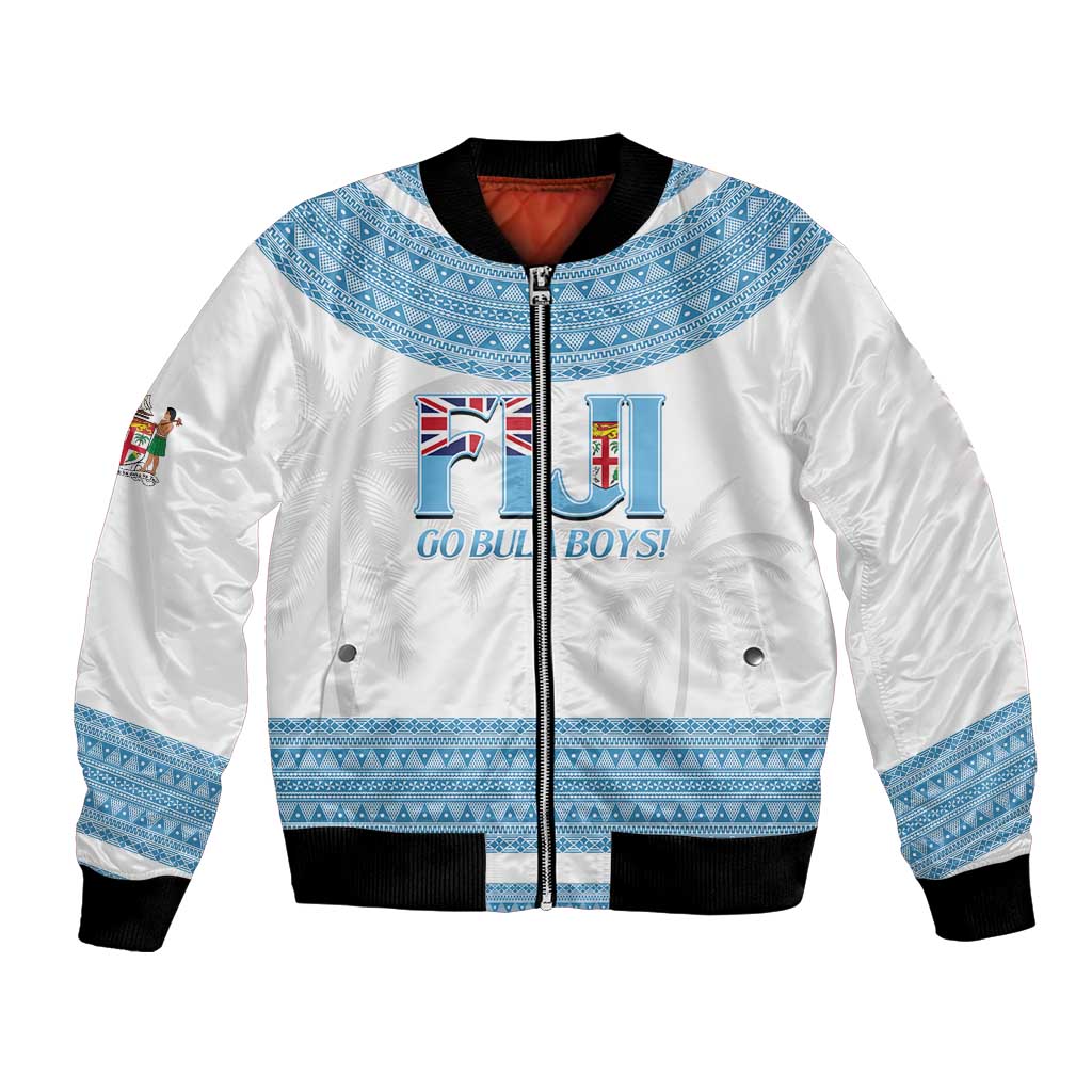 Custom Fiji Tapa Football Bomber Jacket Go Bula Boy!