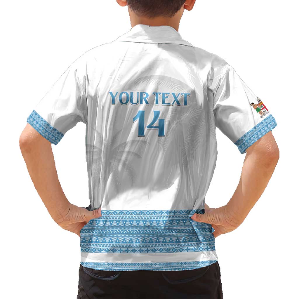 Custom Fiji Tapa Football Family Matching Puletasi and Hawaiian Shirt Go Bula Boy!