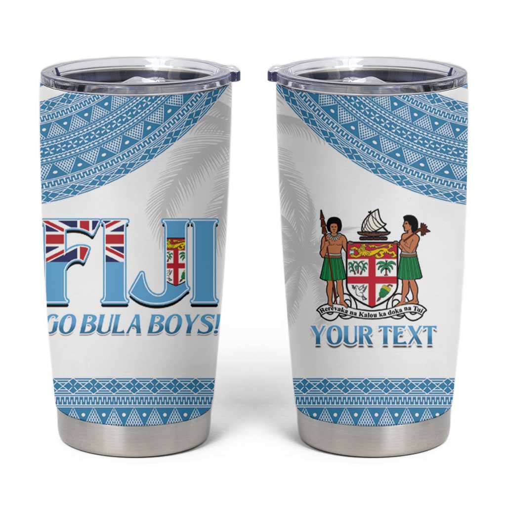 Custom Fiji Tapa Football Tumbler Cup Go Bula Boy!