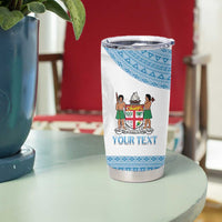 Custom Fiji Tapa Football Tumbler Cup Go Bula Boy!
