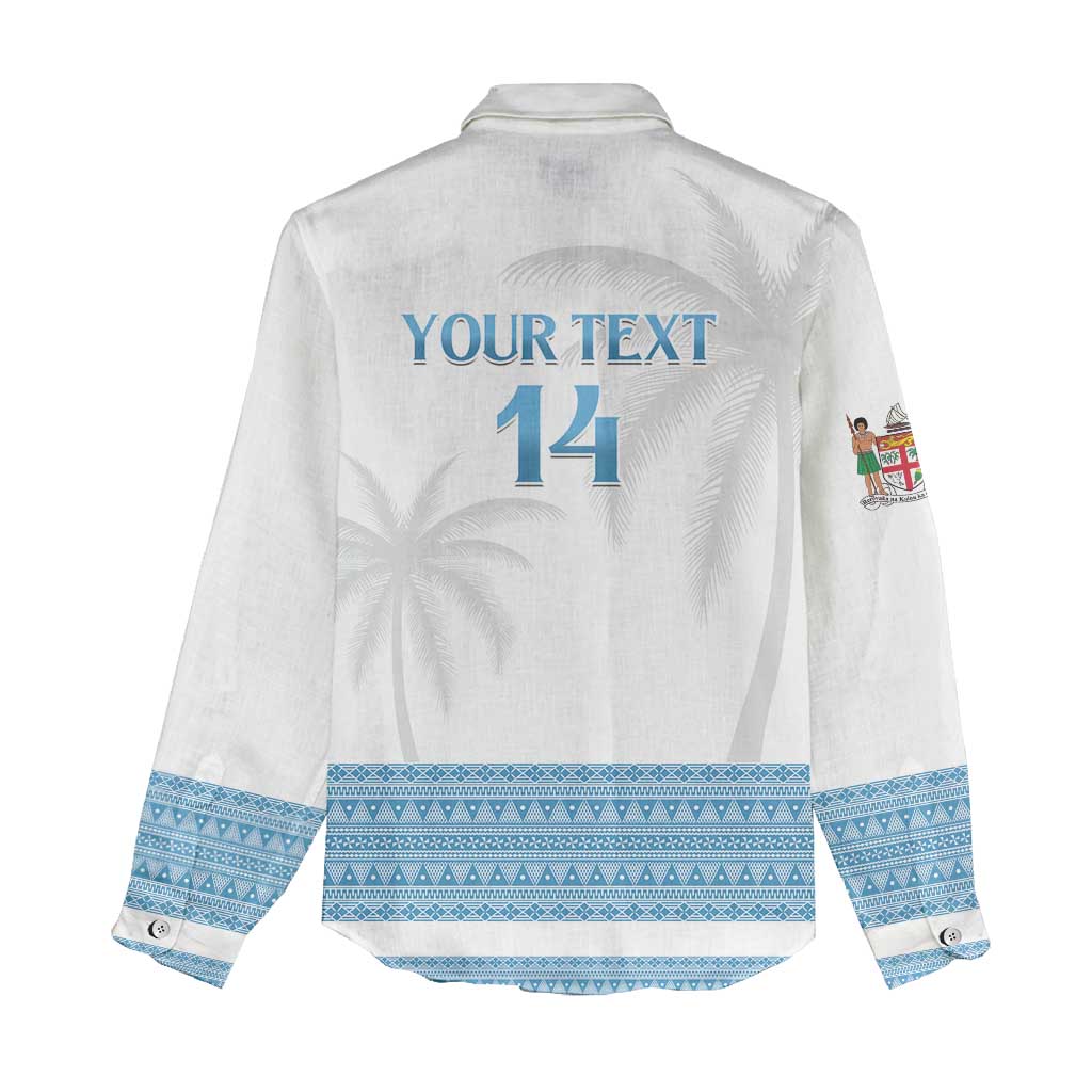 Custom Fiji Tapa Football Women Casual Shirt Go Bula Boy!