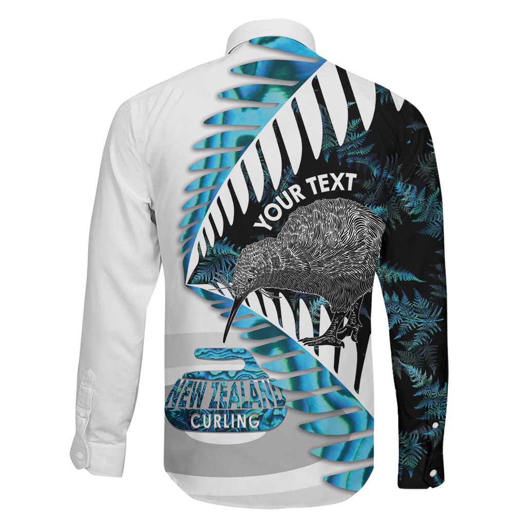 New Zealand Silver Fern Curling Personalised Family Matching Mermaid Dress and Hawaiian Shirt Aotearoa Kiwi Ponga Paua Shell Version LT14 - Polynesian Pride
