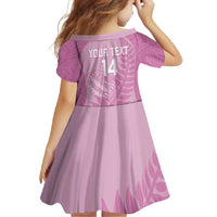 Custom New Zealand Silver Fern Rugby 2025 Family Matching Mermaid Dress and Hawaiian Shirt All Black Aotearoa Maori Pink