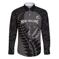 Custom New Zealand Silver Fern Rugby 2025 Family Matching Mermaid Dress and Hawaiian Shirt Go Champions Aotearoa Maori Black