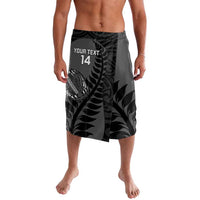 Custom New Zealand Silver Fern Rugby 2025 Lavalava Go Champions Aotearoa Maori Black