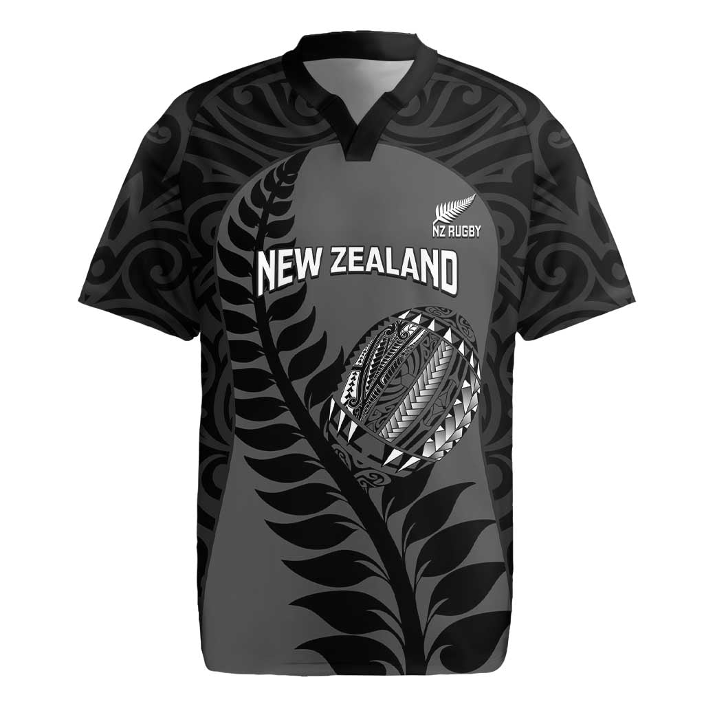 Custom New Zealand Silver Fern Rugby 2025 Rugby Jersey Go Champions Aotearoa Maori Black