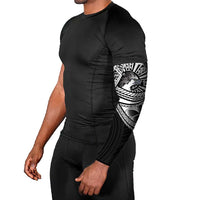 Philippines Eagle Sun Arm Sleeves Filipino Agila Polynesian Tattoo Black Color LT14 - Polynesian Pride
